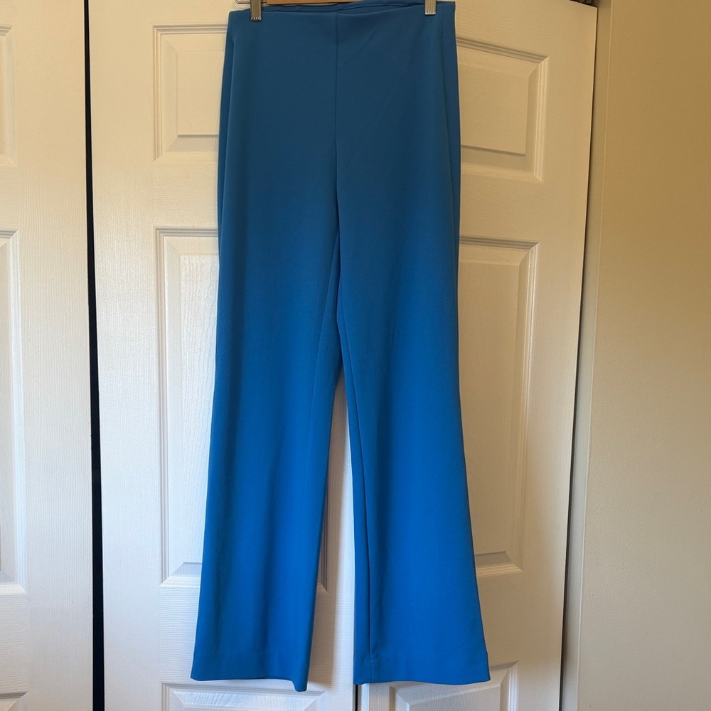 White House Black Market Vibrant Blue Wide Leg Pants